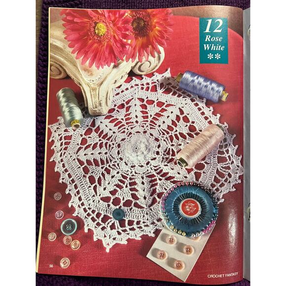 Crocheted fantasy pattern book 1998 sweater bag afgan - Picture 10 of 15